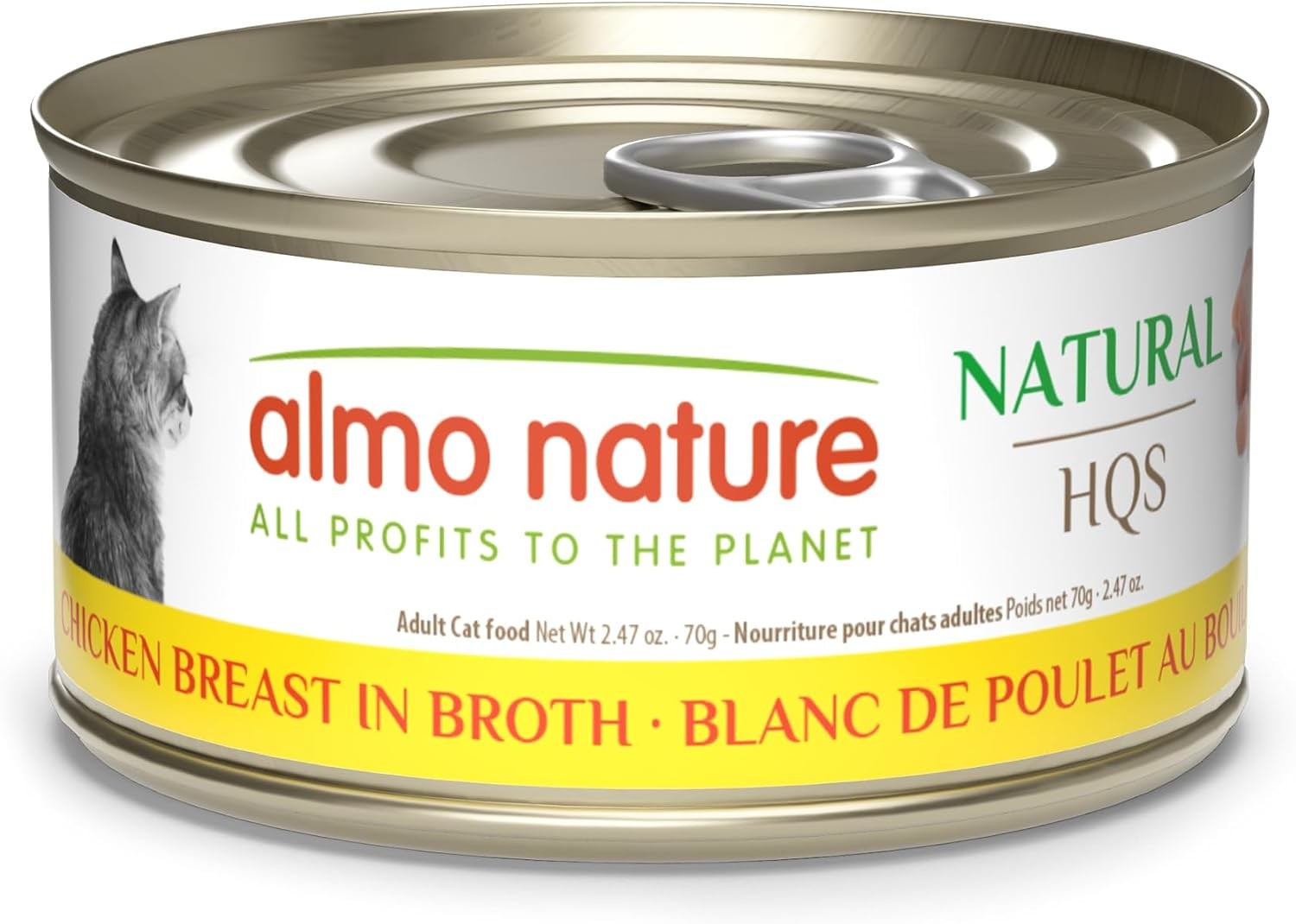 almo nature HQS Natural Wet Cat Food Chicken Breast in Broth 2.47 oz (Pack of 24