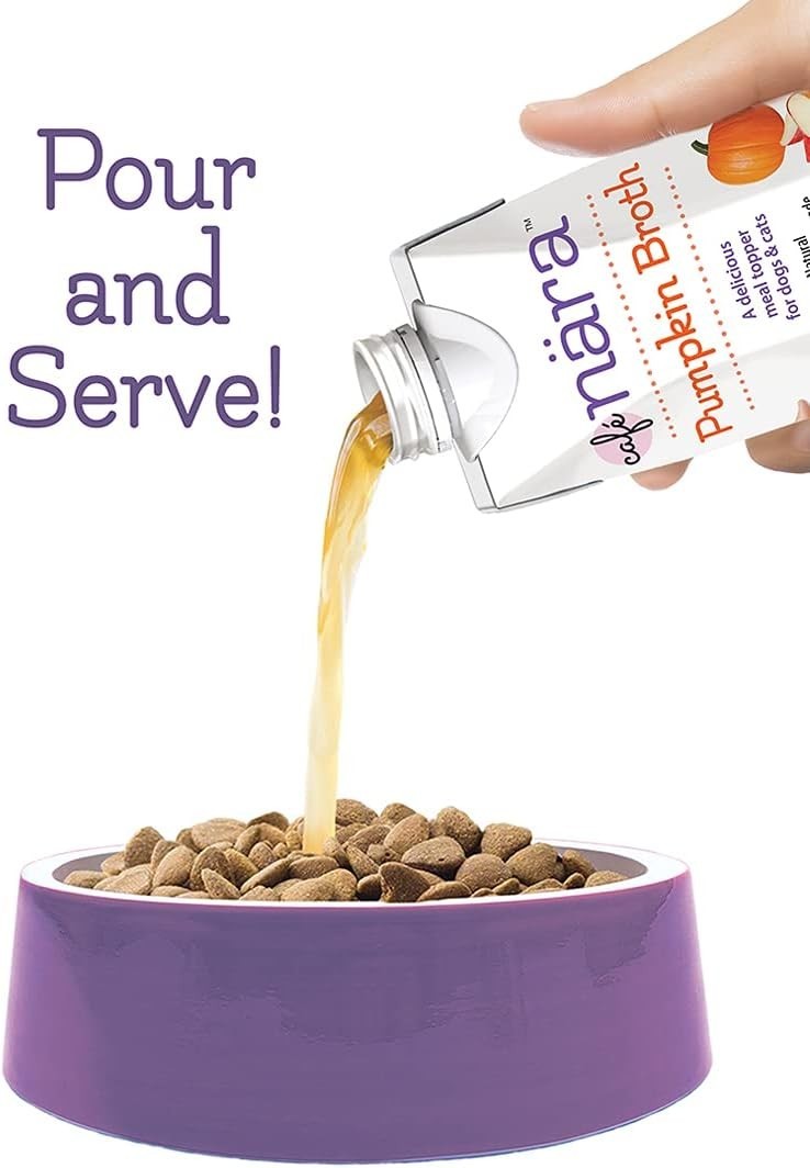 Tummy-Pleasing Pumpkin Broth for All Life Stages – 17.6 oz Liquid Meal Topper