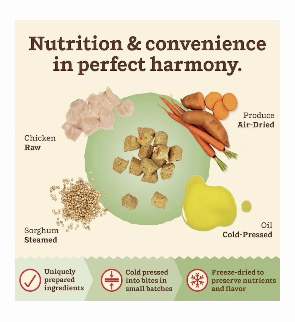 Raw, Freeze Dried Cat Food, Chicken, Scoop & Serve, Made with Raw Protein 1.5 Lb