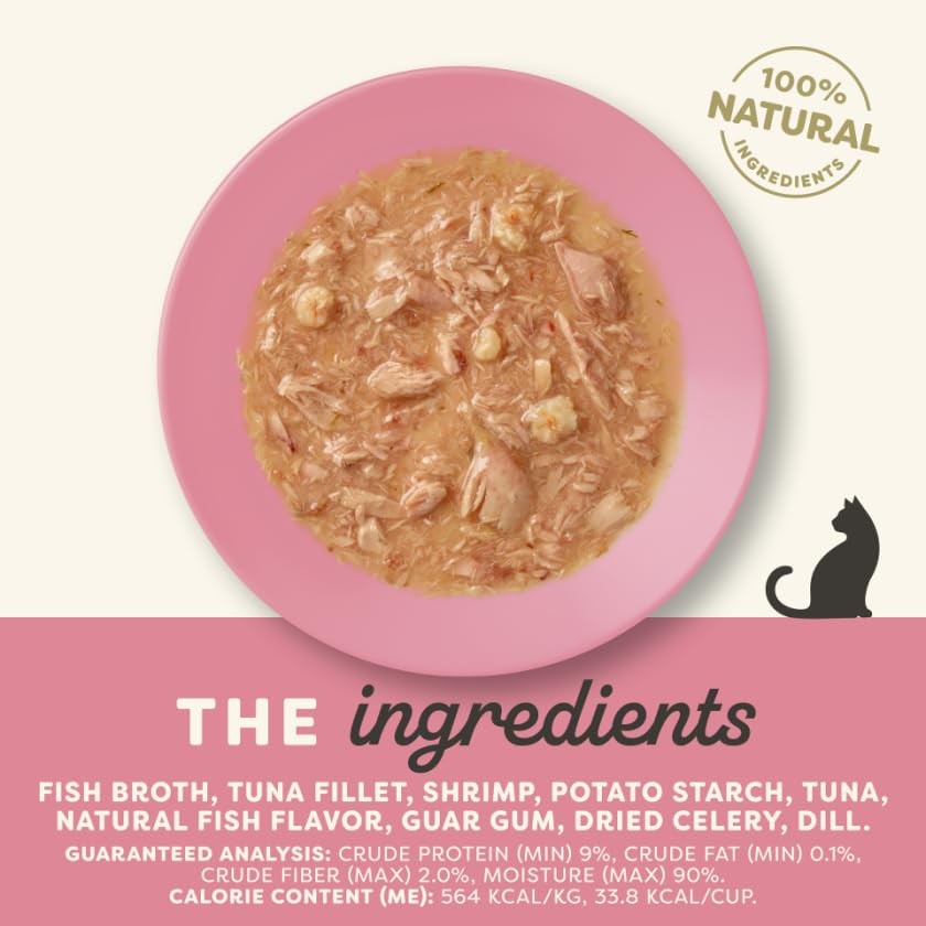Applaws Natural Wet Cat Food 18 Count Limited Ingredient Cat Food Pots Shrimp
