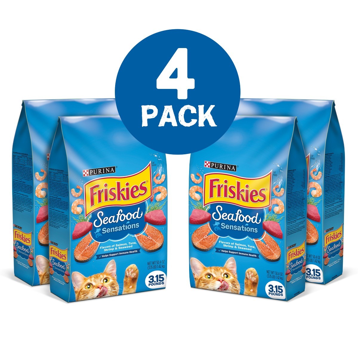 16lbs Seafood Sensations with Flavors Adult Complete & Balanced Dry Cat Food