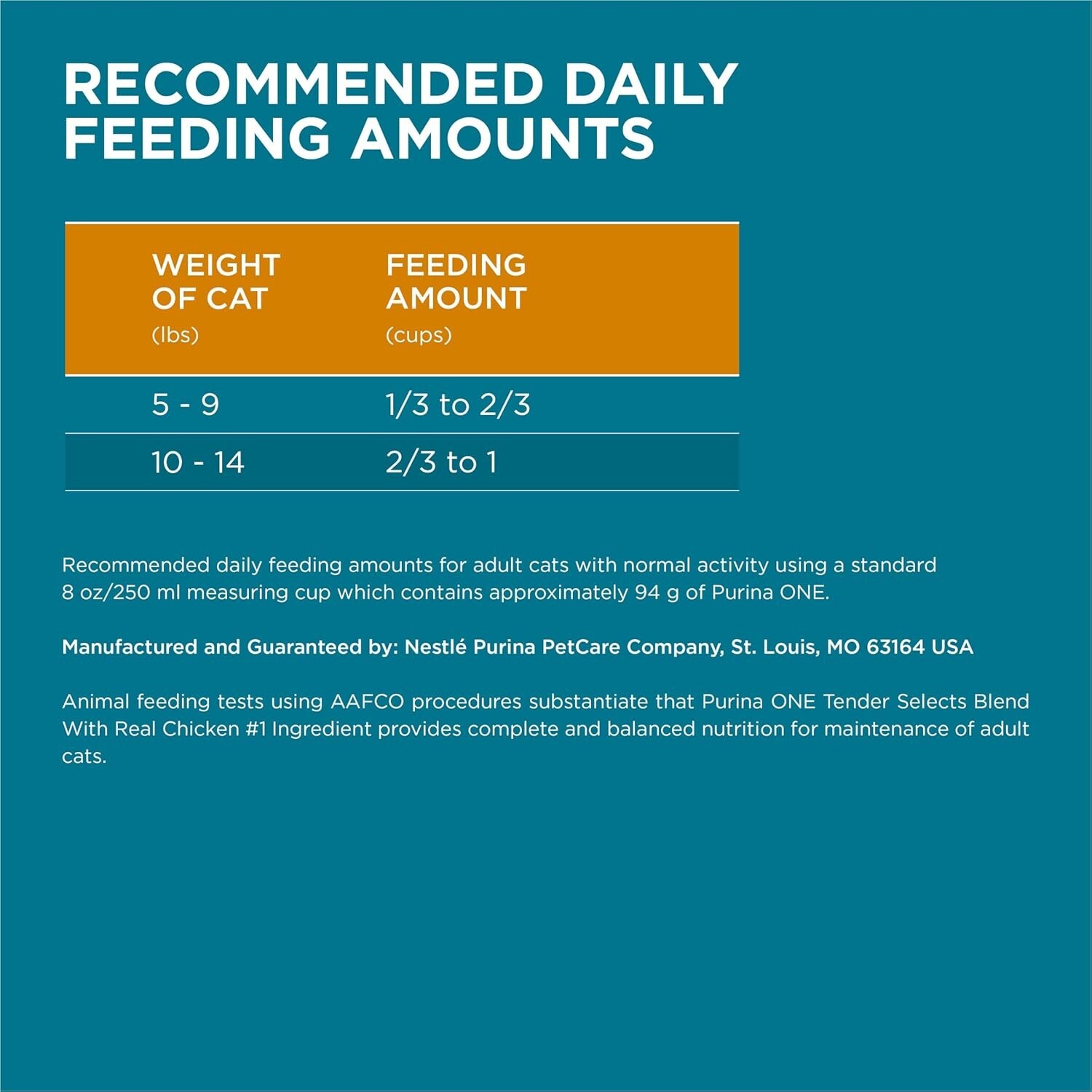 Purina ONE Tender Select Blends Dry Cat Food, Chicken, 22 lb Bag
