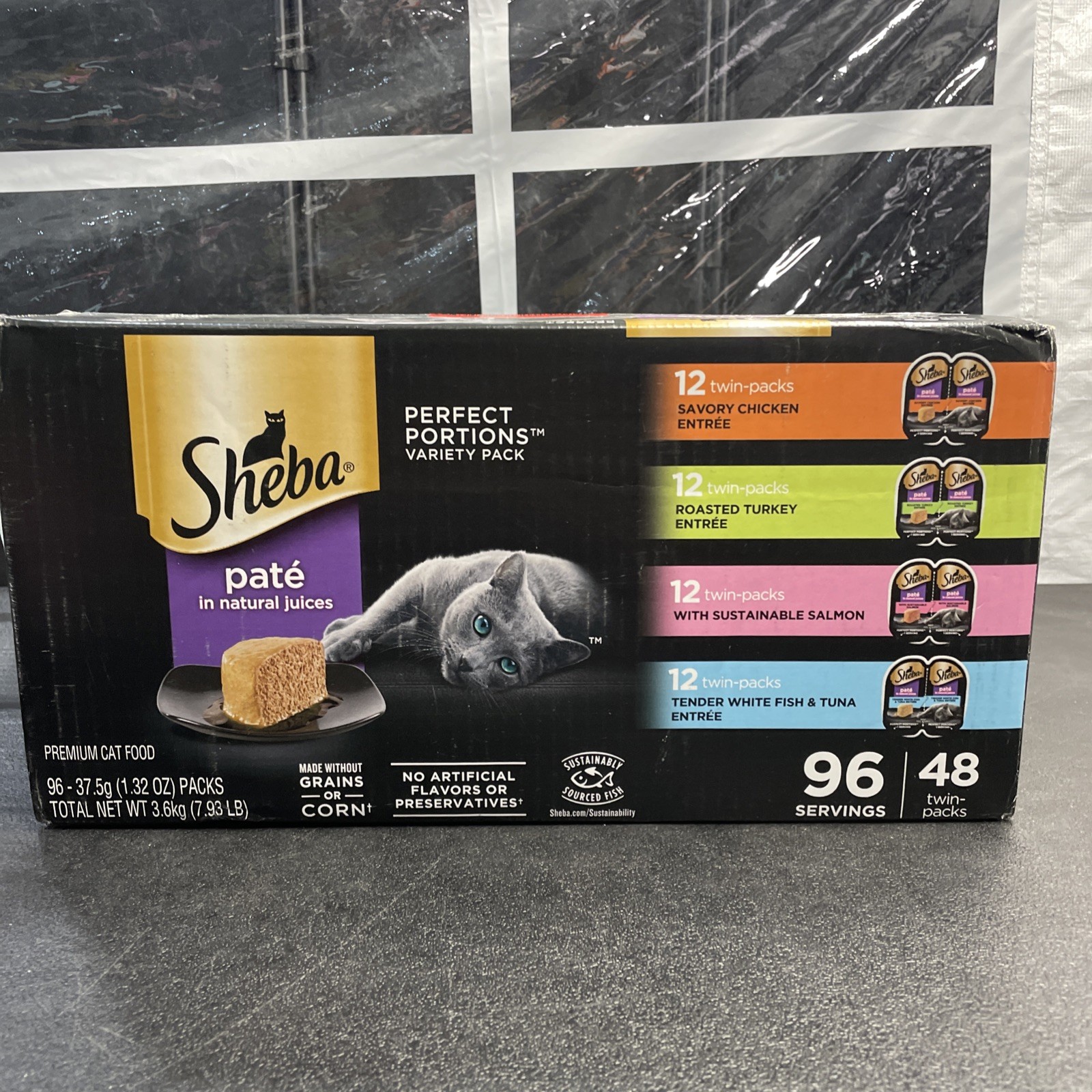 Sheba Perfect Portions Wet Cat Food Cuts Variety Pack, 96 servings, 2.6 oz