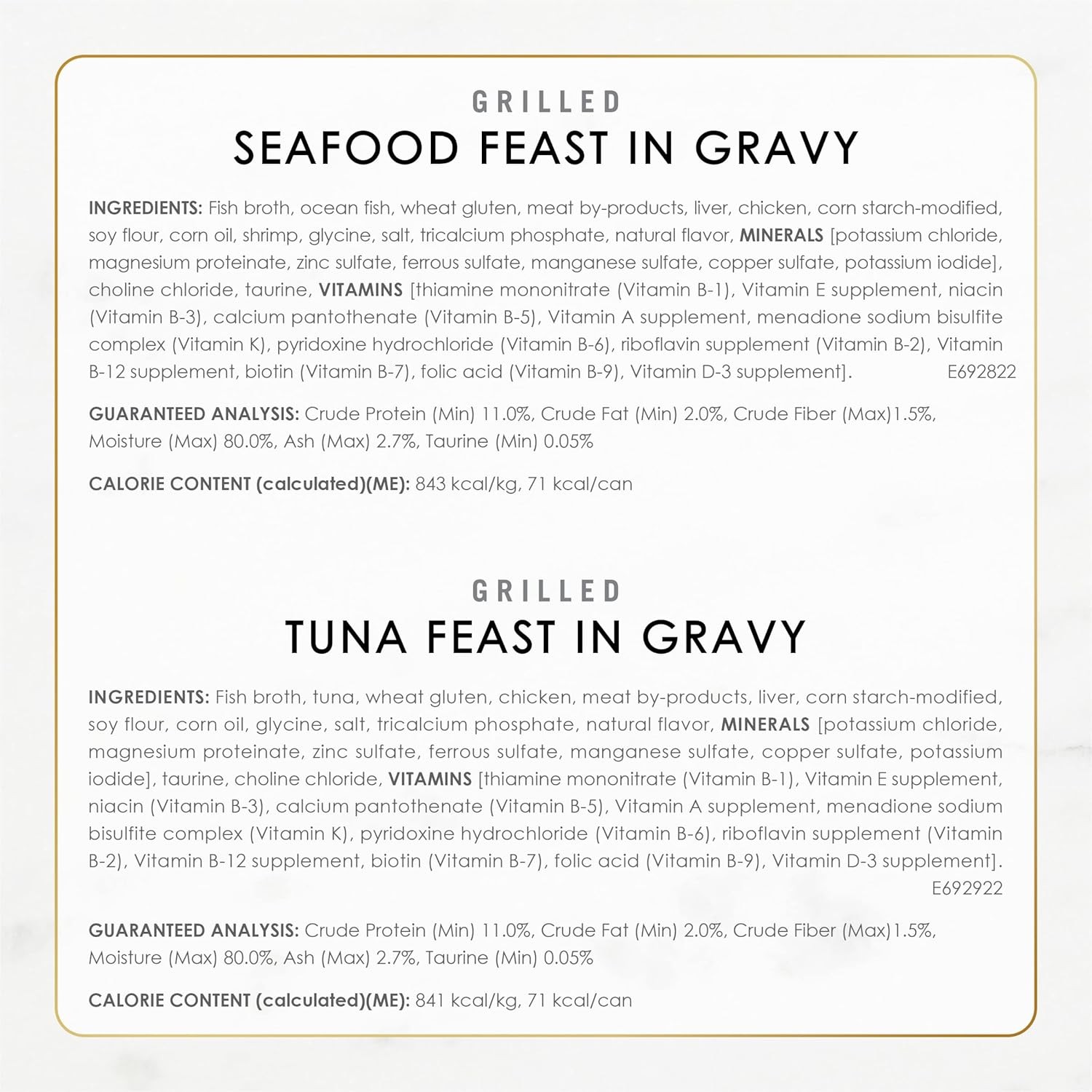 Purina Fancy Feast Grilled Wet Cat Food Seafood Collection Wet Cat Food