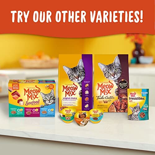 Meow Mix Seafood Selections Wet Cat Food, Assorted Flavor Names , Sizes