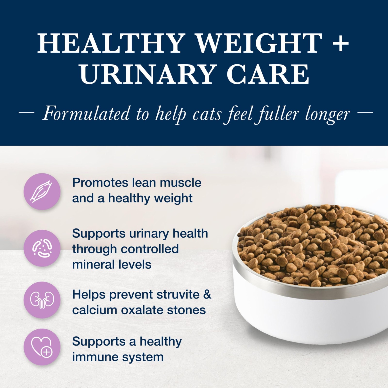 Blue Buffalo Natural Veterinary Diet Wu Weight Management Urinary Care Dry Cat