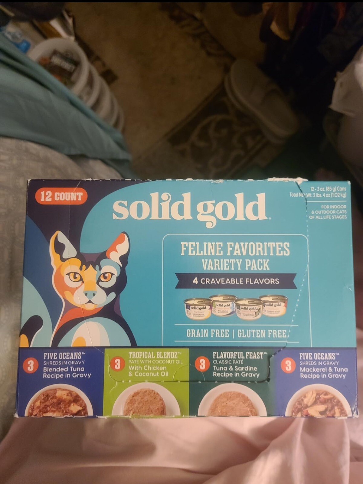 Solid Gold Wet Cat Food Pate – Canned Cat Food Made W/Real Salmon & Beef for Kit