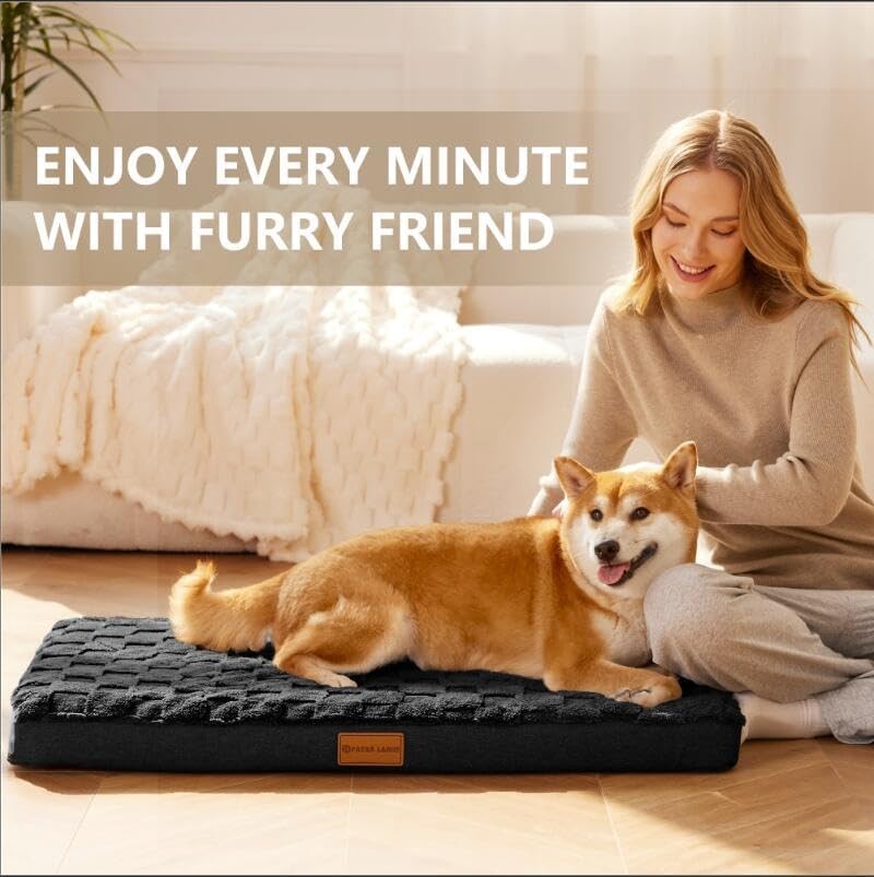 Patas Lague Orthopedic Dog Bed Large Sized Dog 36»X24», Waterproof Soft Comfor
