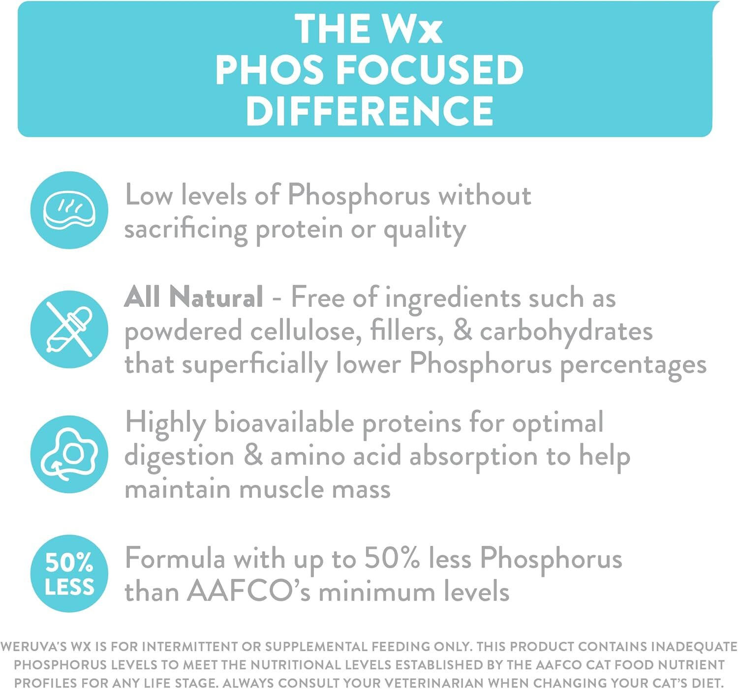 Weruva Wx Phos Focused, Tilapia & Chicken Formula in a 3 Ounce (Pack of 12)