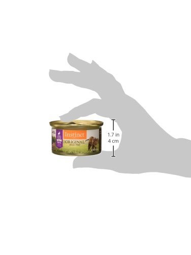 Instinct Original Grain Free Real Rabbit Recipe Natural Wet Canned Cat Food, 3