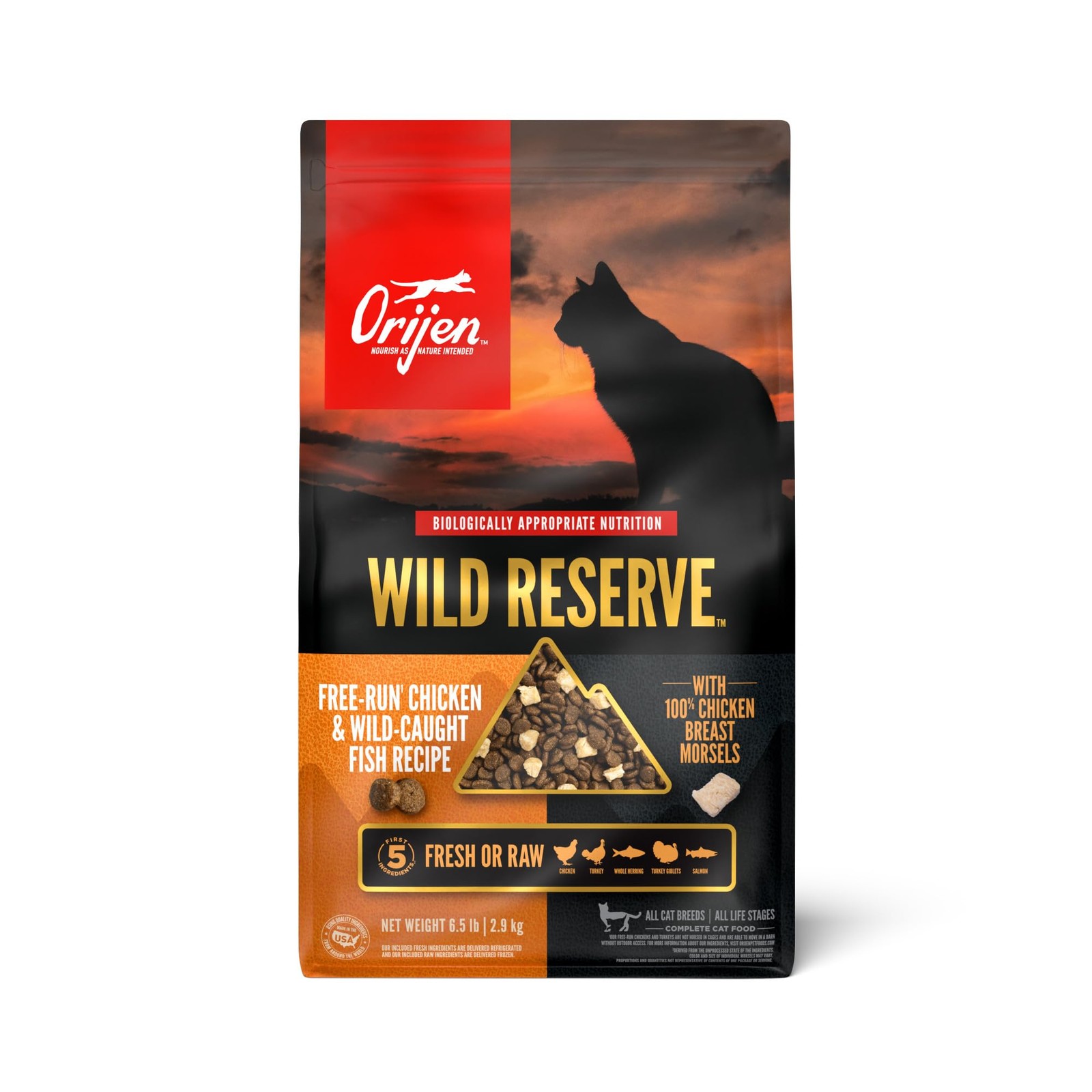 ORIJEN Wild Reserve Dry Cat Food Free-Run Chicken & Wild-Caught Fish Recipe 6…