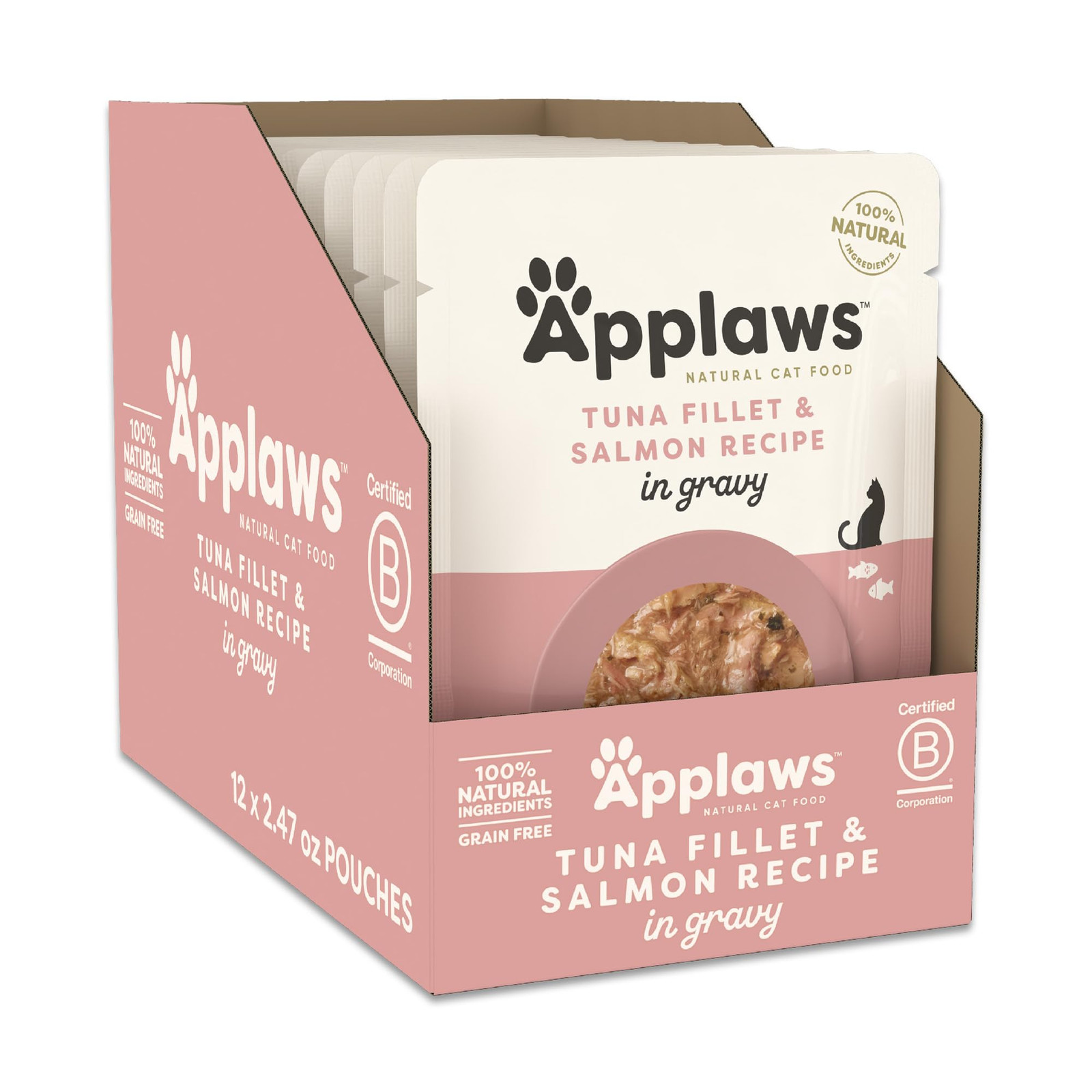 Applaws Wet Cat Food Pack of 12 Natural Limited Ingredient Protein Rich 2.47oz