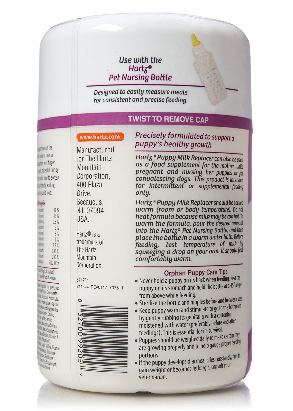 Hartz Powdered Puppy Milk Replacer – 12oz 12 Ounce (Pack of 1), White