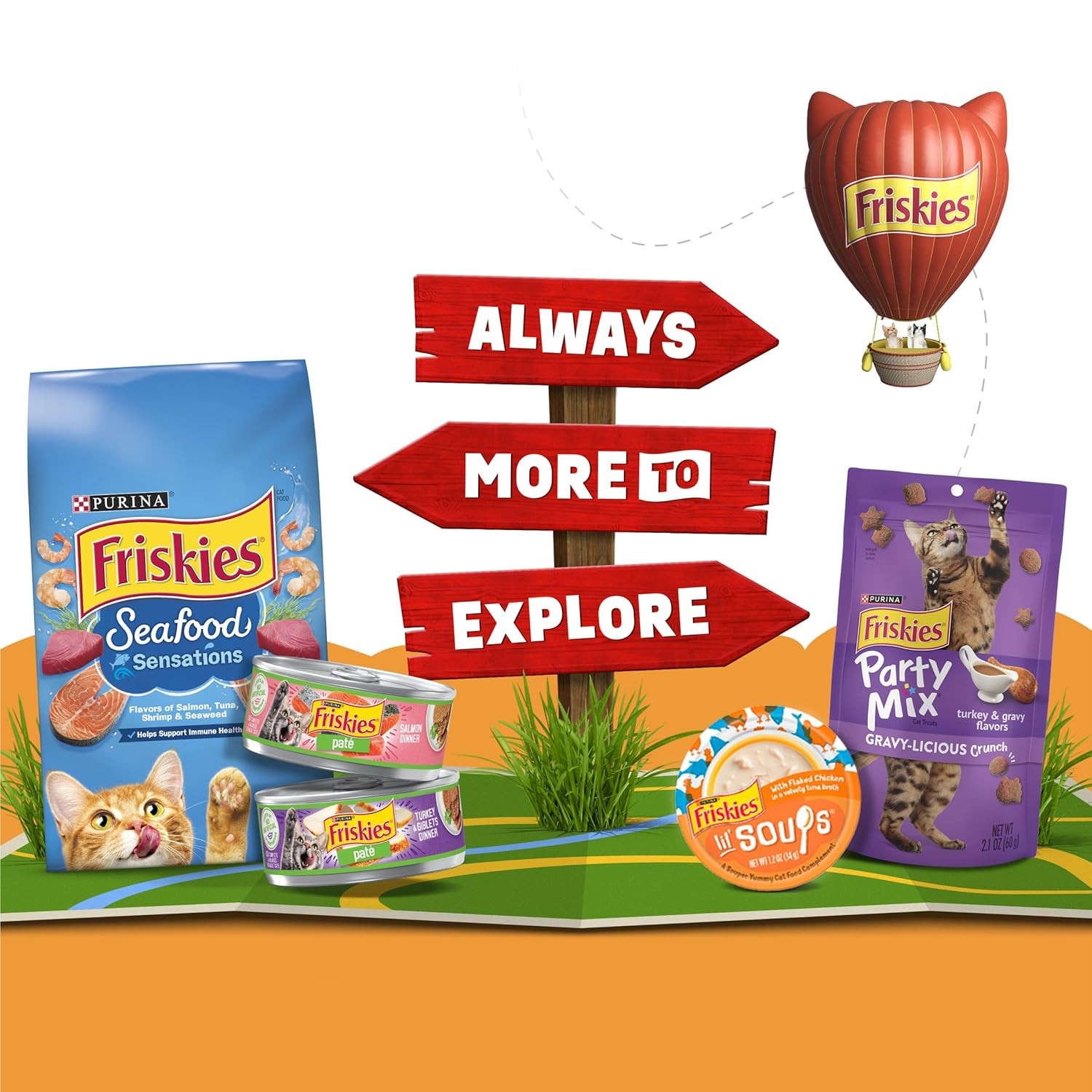 Purina Friskies Lil Soups Grain Free Lickable Cat Treats Tuna Liquid 8 ct