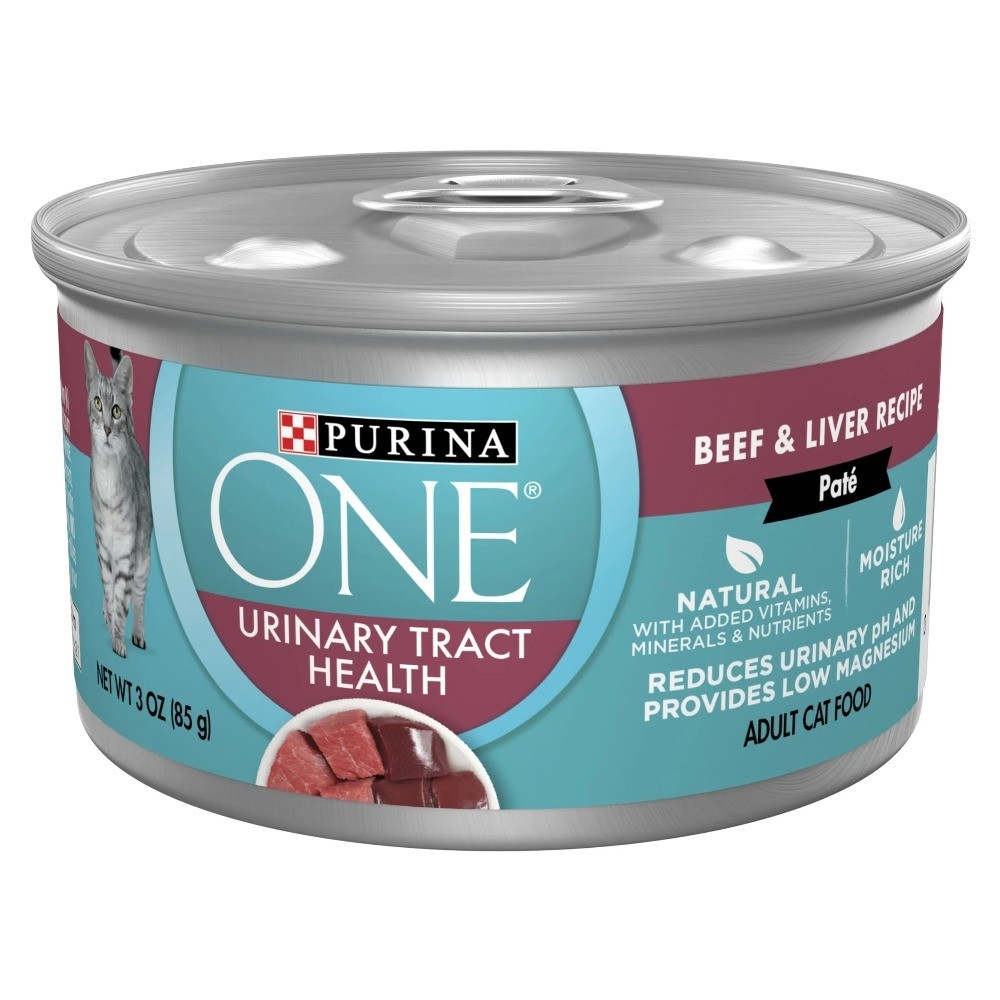 Urinary Tract Health Wet Cat Food Soft Beef and Liver 3 oz Can 6 Pack