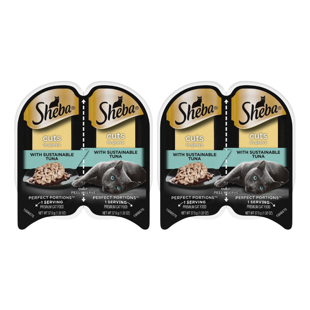 LarasBundle Sheba Perfect Portions | Sheba Wet Cat Food Cuts in Gravy Variety