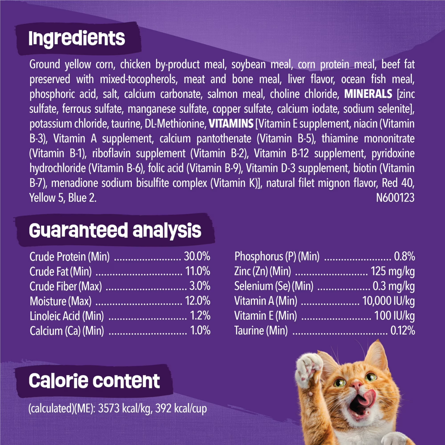 Purina Friskies Surfin and Turfin Dry Cat Food Chicken Seafood Beef 30 lb Bag