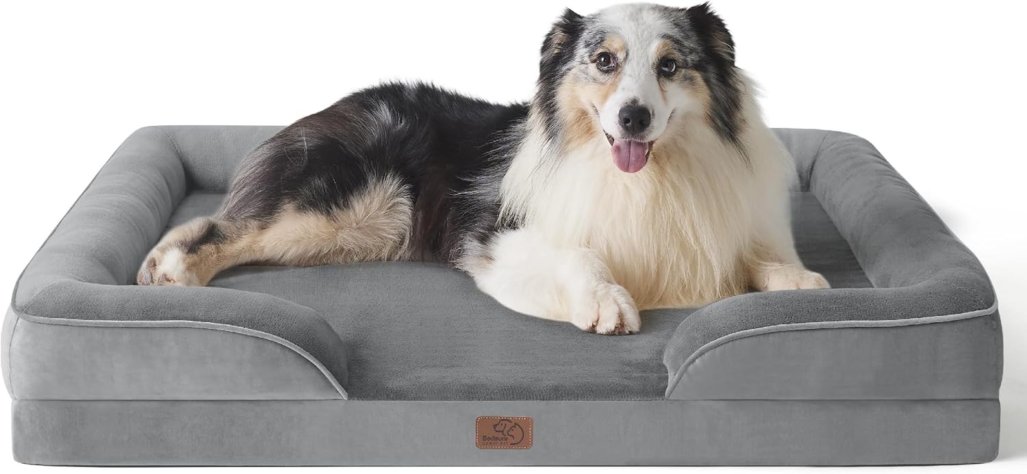 Bedsure XL Orthopedic Dog Bed for Extra Large Dogs – Washable XLarge Dog Cat Bed