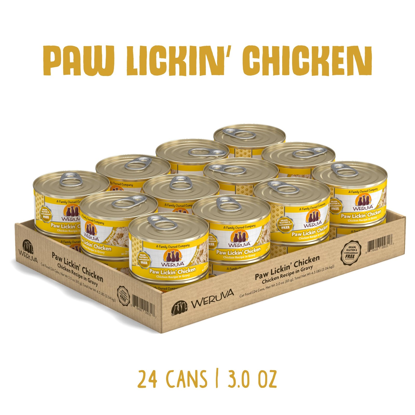 Classic Cat Food, Paw Lickin’ Chicken with Chicken Breast in Gravy, 3oz Can (…