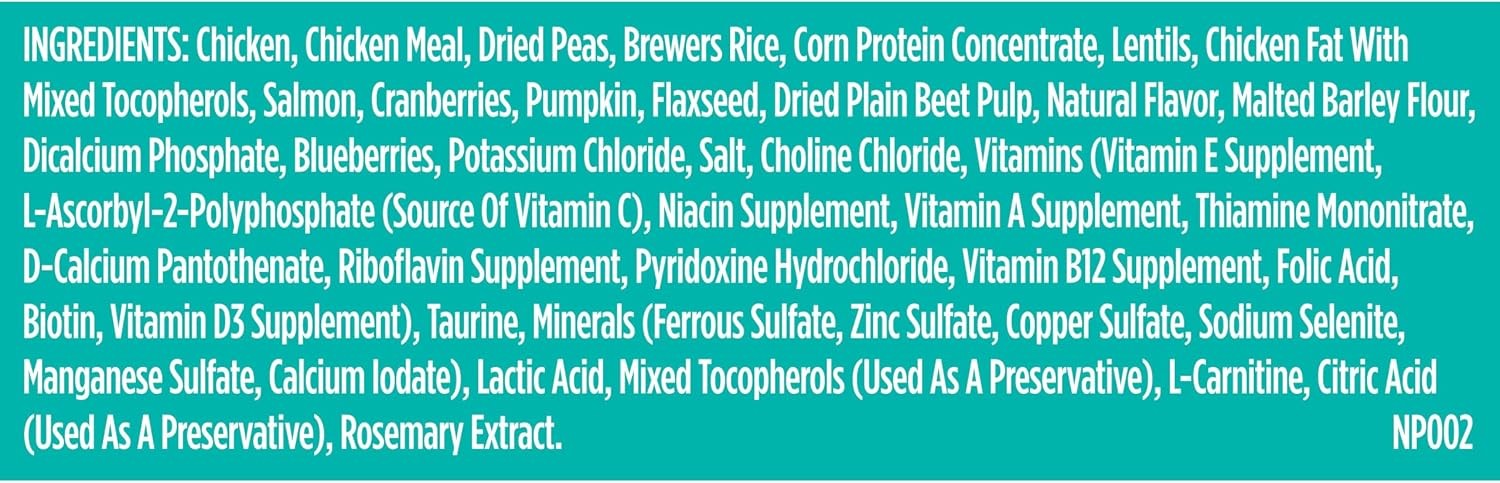 Nutrish Indoor Complete Chicken, Lentils & Salmon Recipe Dry Cat Food 14 lb. Bag