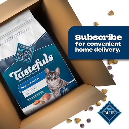 Blue Buffalo Tastefuls Indoor Adult Cat Food 3 lb Chicken Brown Rice Recipe