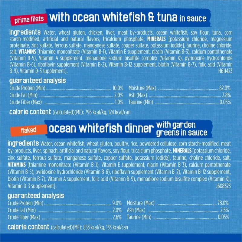 Friskies Oceans of Delight Fish Flavor Wet Cat Food – 5.5oz/40ct Variety Pack