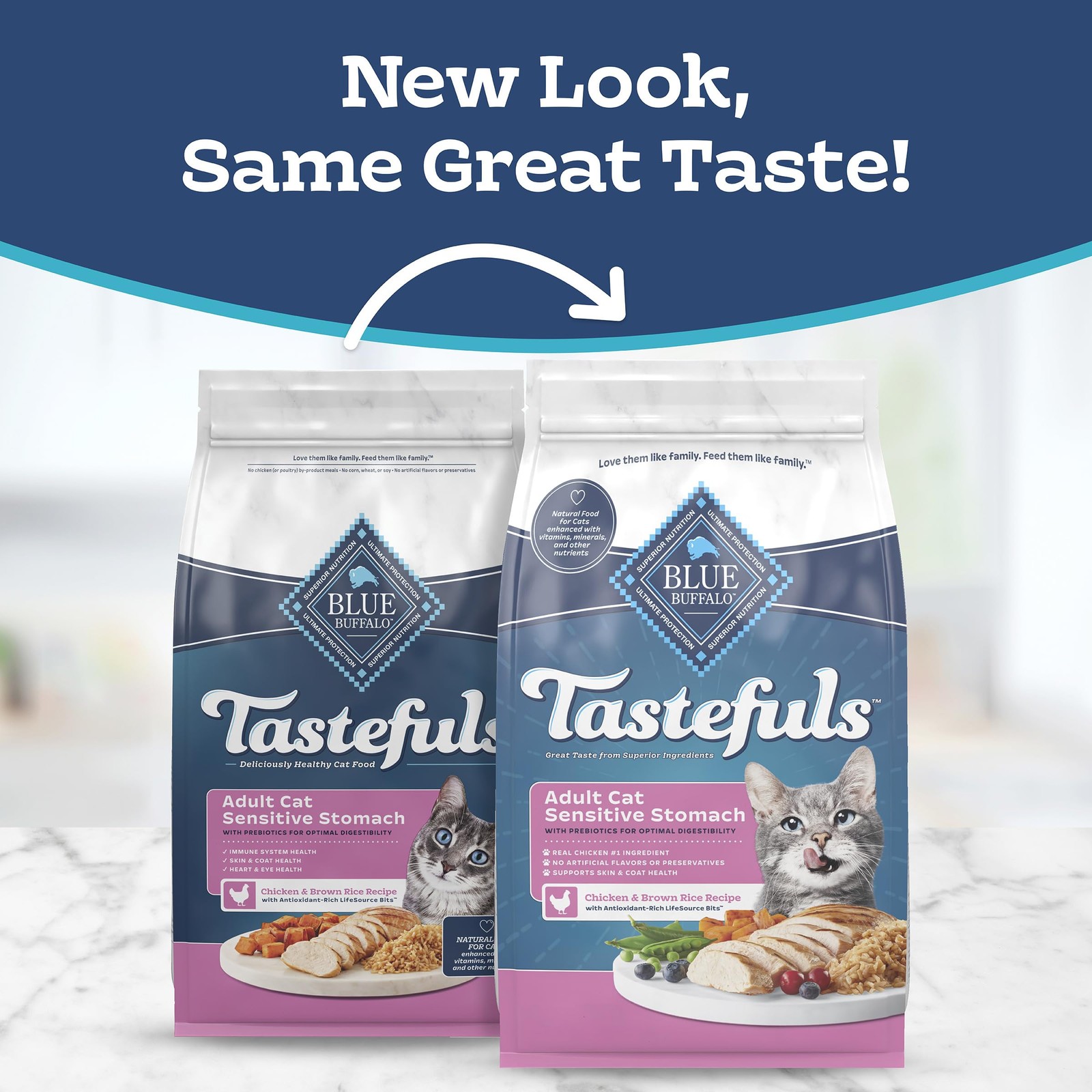 Blue Buffalo Tastefuls Chicken & Brown Rice Recipe 7 Pound (Pack of 1),