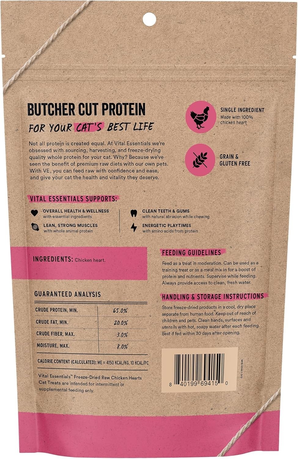Freeze Dried Raw Chicken Hearts Cat Treats | Single Ingredient | Quality | G…