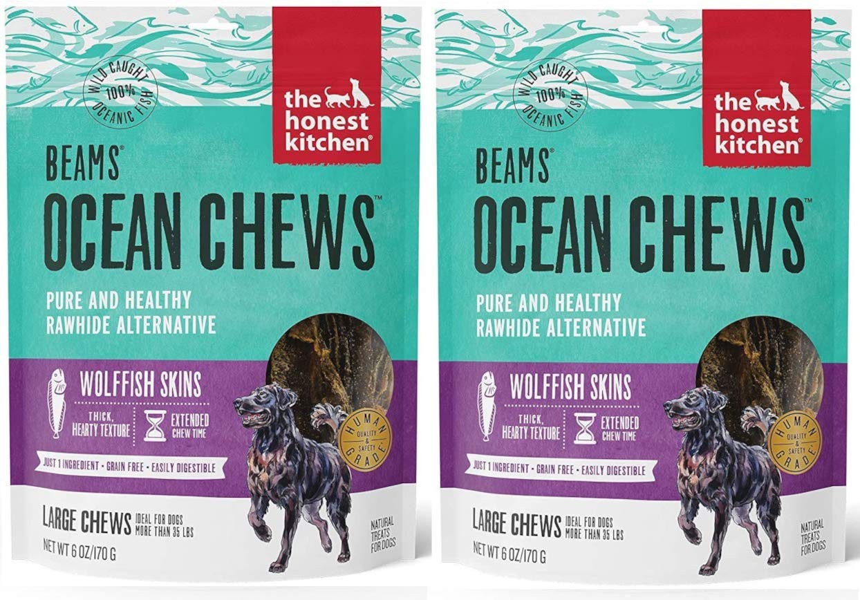The Honest Kitchen Beams Fish Skin Treat – Dehydrated Grain Free Fish Skins Dog