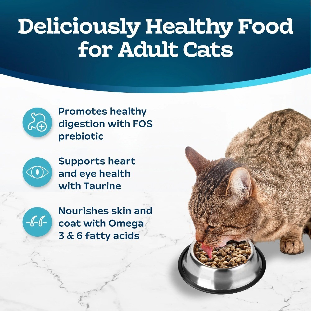 Tastefuls Dry Cat Food, Sensitive Stomach, Chicken and Brown Rice, 10-lb Bag