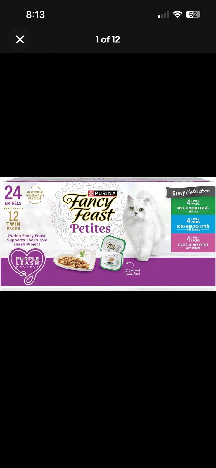 Purina Fancy Feast Gourmet Wet Cat Food Variety Pack, Petites Gravy Collection,