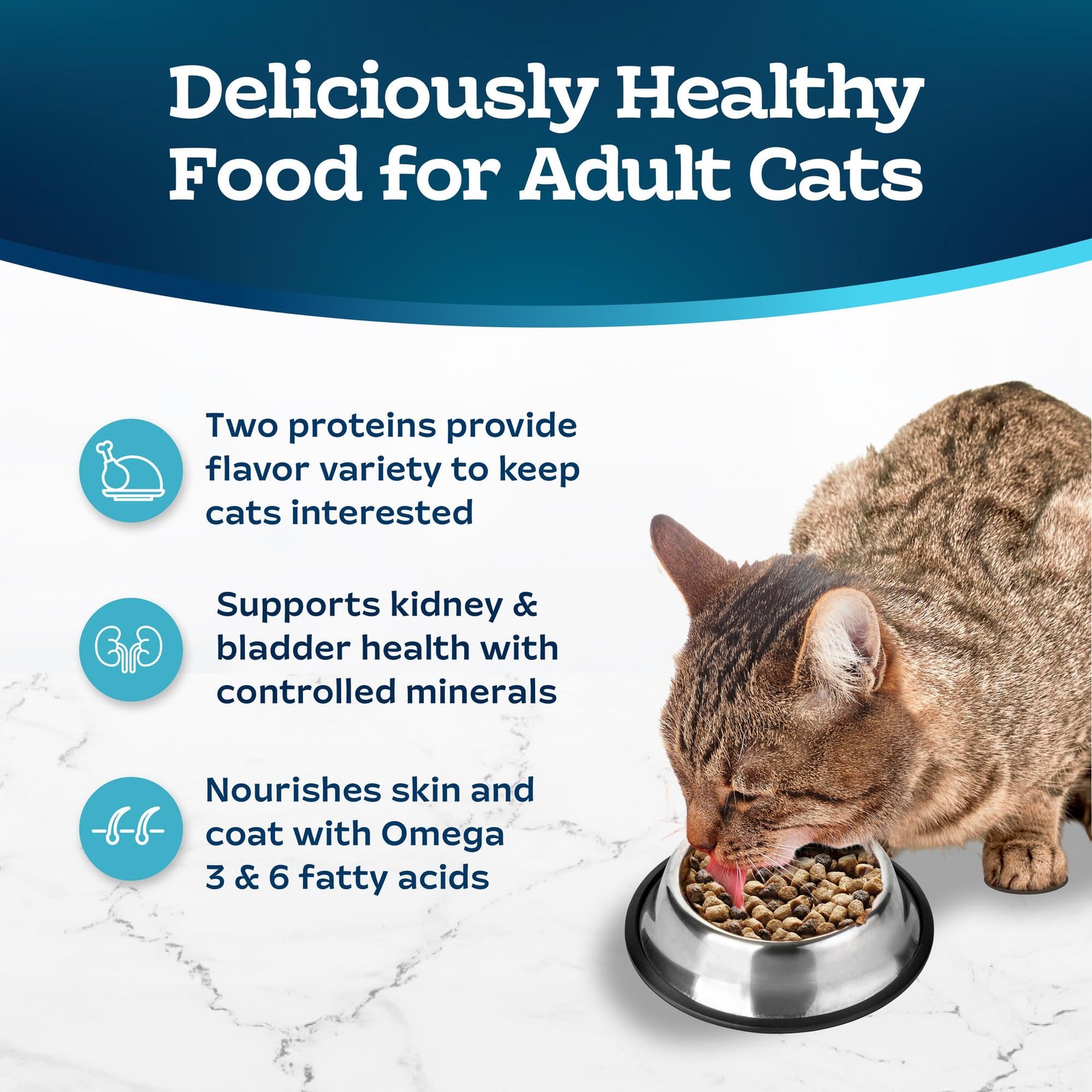 Blue Buffalo Tastefuls Adult Cat Dry Food, Multi-Protein 7 Pound (Pack of 1)