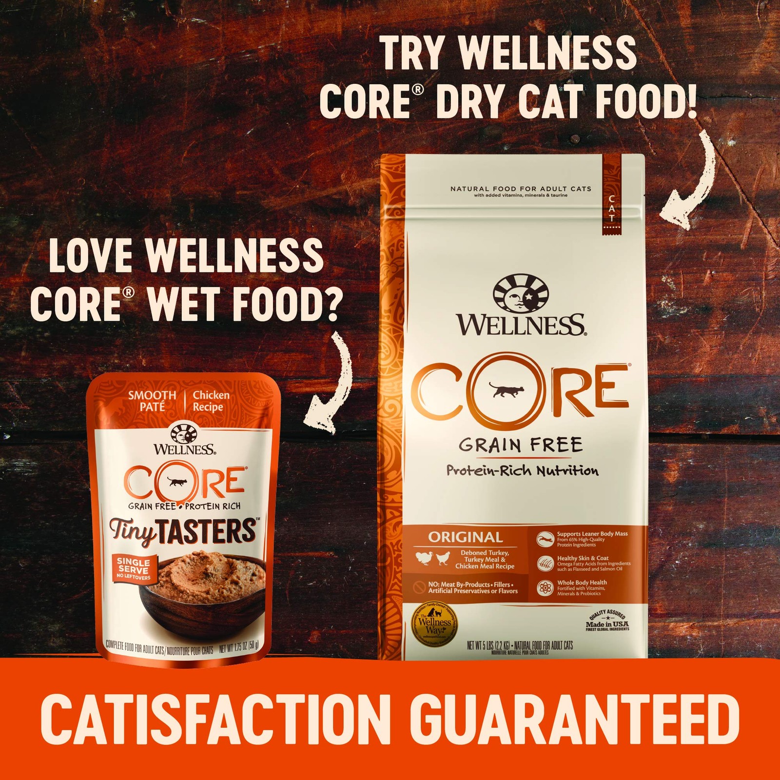 CORE Tiny Tasters Pate Adult Wet Cat Food, Natural, Protein-Rich, Grain Free,…