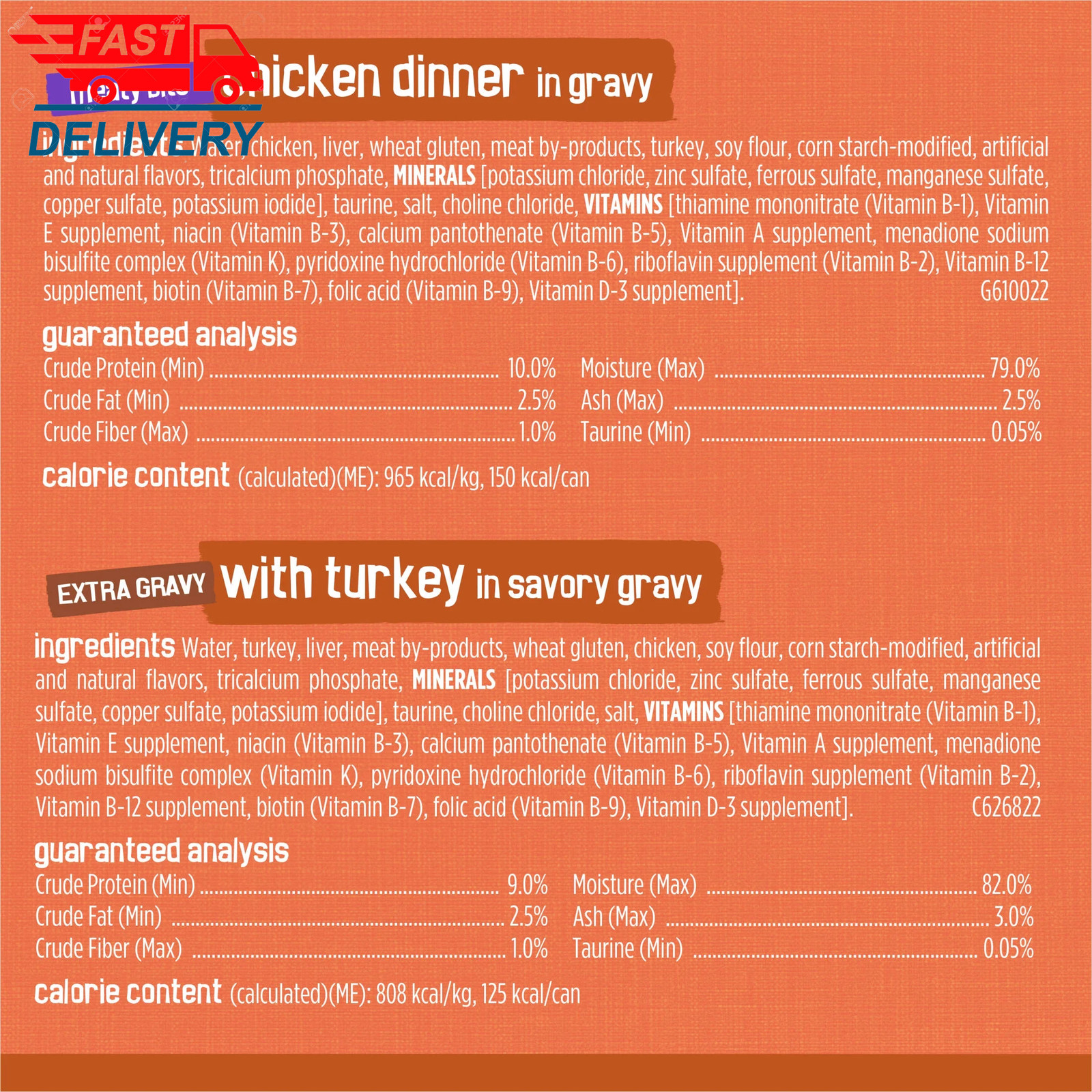 Purina Turchicken Gravy, Soft Variety Pack, Wet Cat Food, 5.5 Oz Cans, 40 Pack
