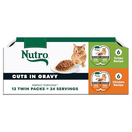 Nutro Perfect Portions Wet Cat Food Gravy Cuts Variety Pack, Cat Food Wet Rec…