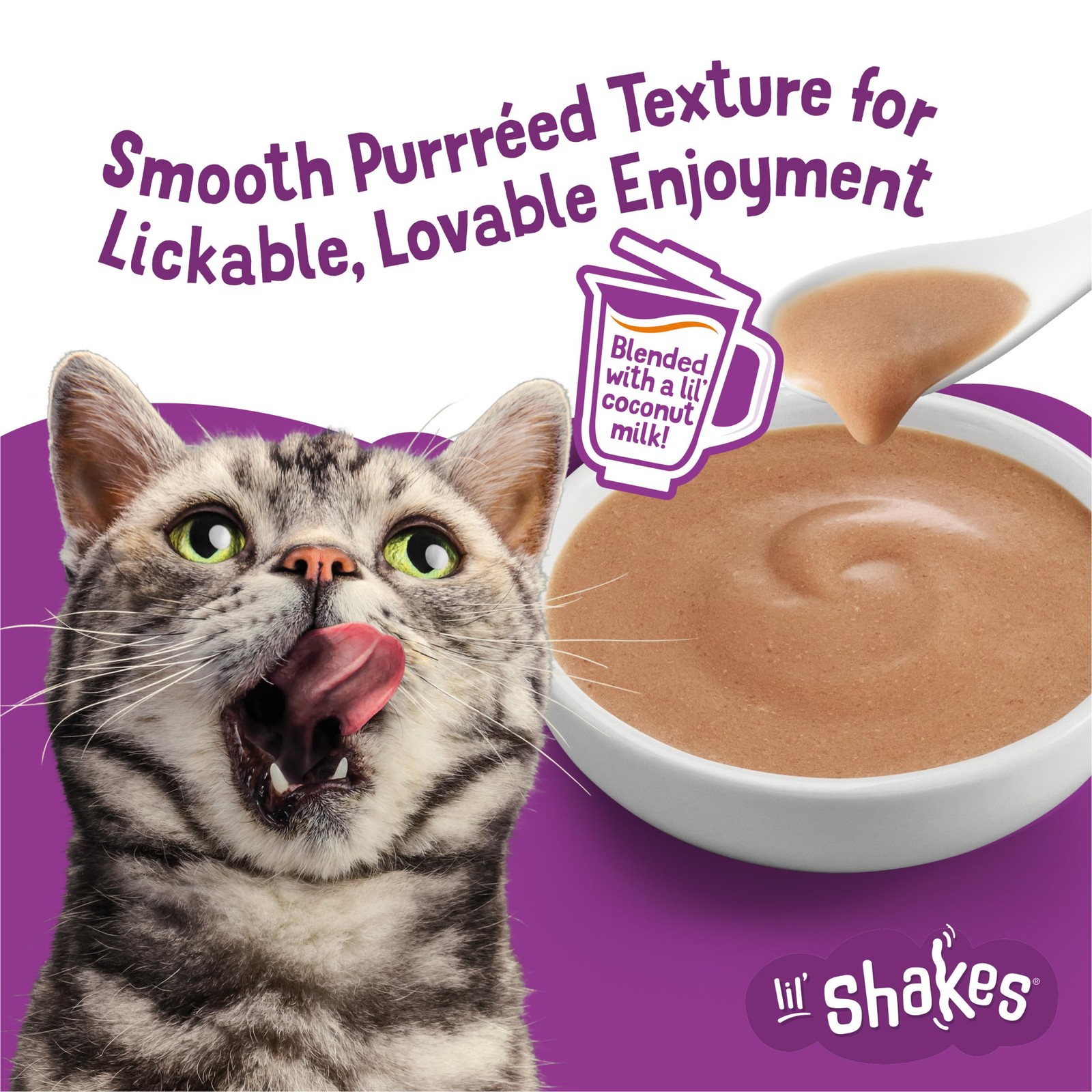 Purina Pureed Cat Food Topper, Lil’ Shakes With Enticing Chicken Lickable Cat…