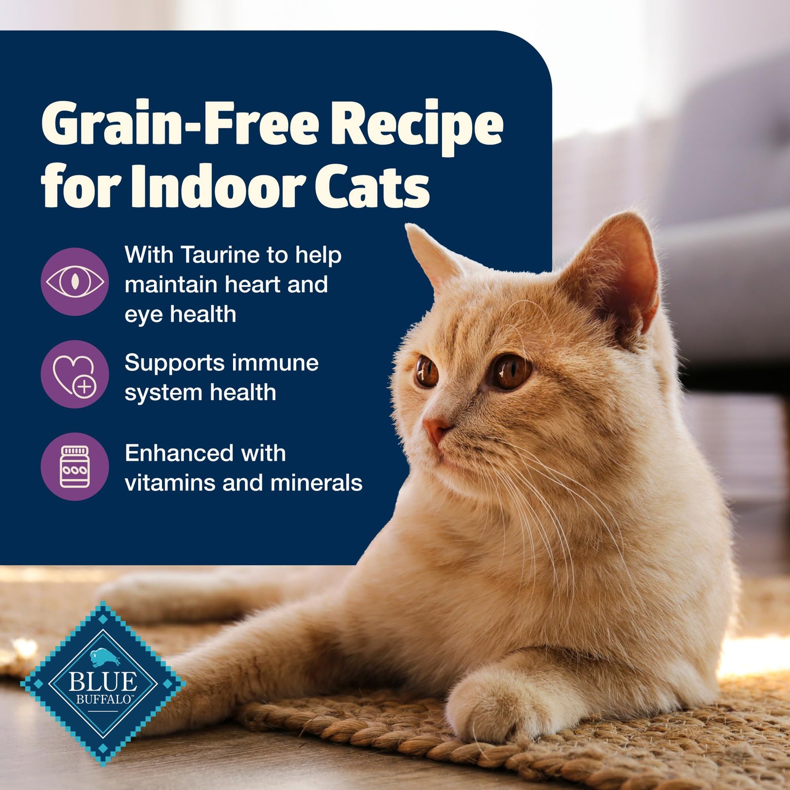Blue Buffalo Freedom Grain-Free Dry Cat Food for Mature 1 Count (Pack of 1)