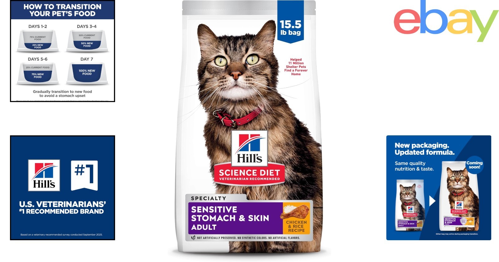 Dry Cat Food for Adult Cats, Chicken & Rice, Supports Digestive Health