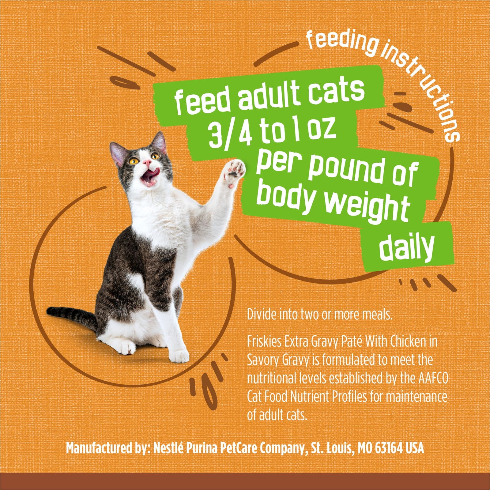 (24 pack) Pate, Extra Gravy with Chicken, Wet Cat Food, 5.5 oz Can