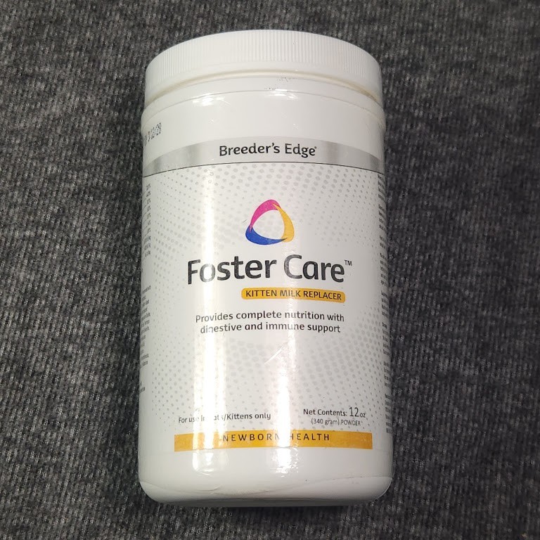 Breeder’s Edge Foster Care Powdered Milk Replacer for Kittens 12 oz EXP 3/12/28