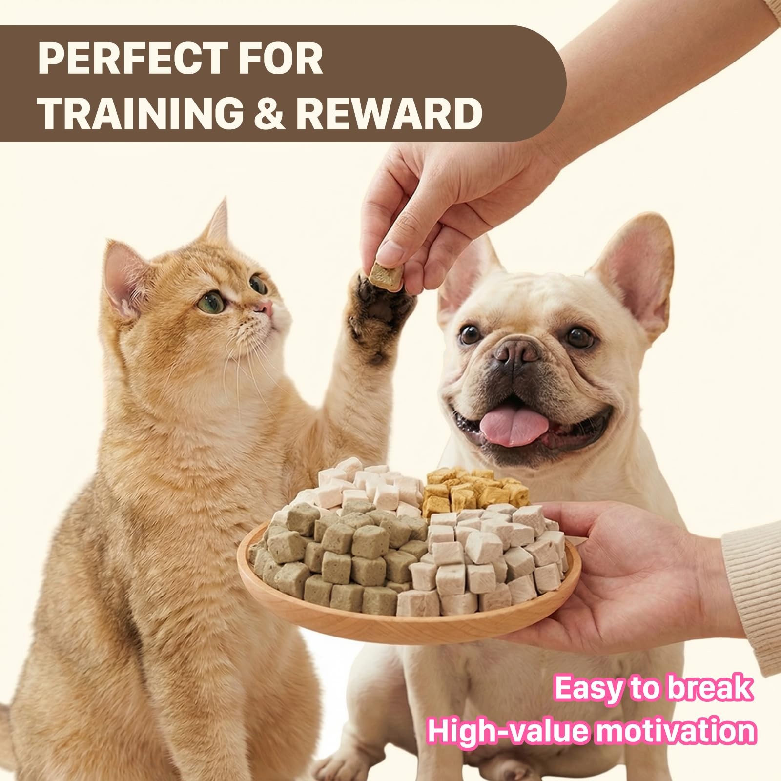 Freeze Dried Dog & Cat Treats – Single Ingredient Chicken Breast, High Protei…