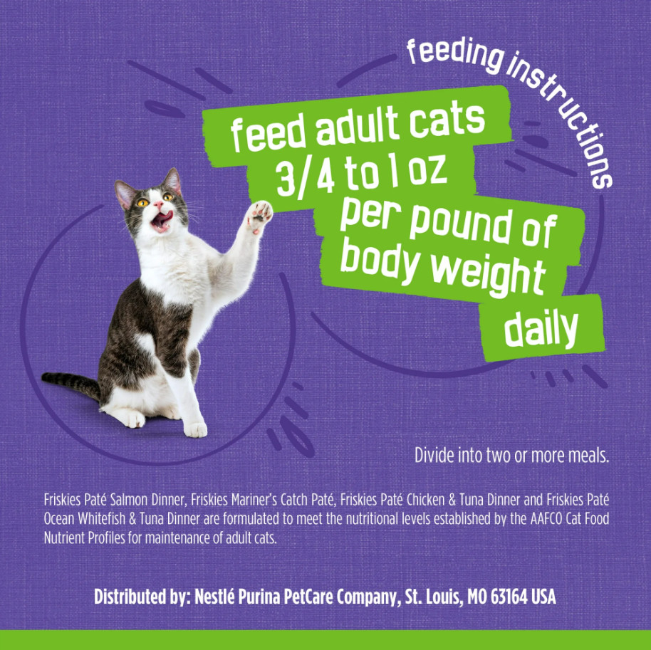 Purina Friskies Pate Seafood & Chicken Variety Pack Wet Cat Food, 5.5 oz, 80 Can