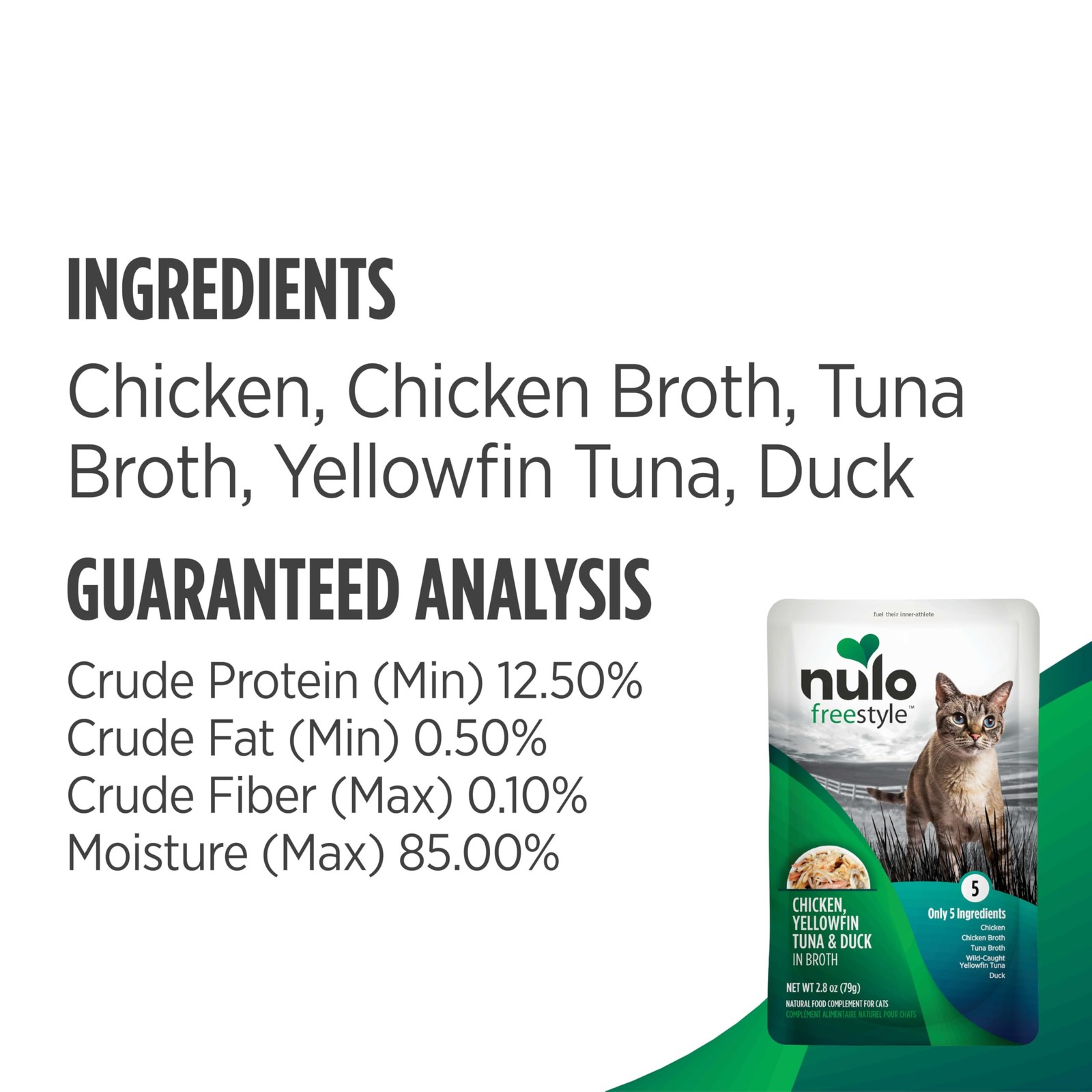 Freestyle Cat & Kitten Wet Cat Food Pouch, Premium All Natural Grain-Free Sof…