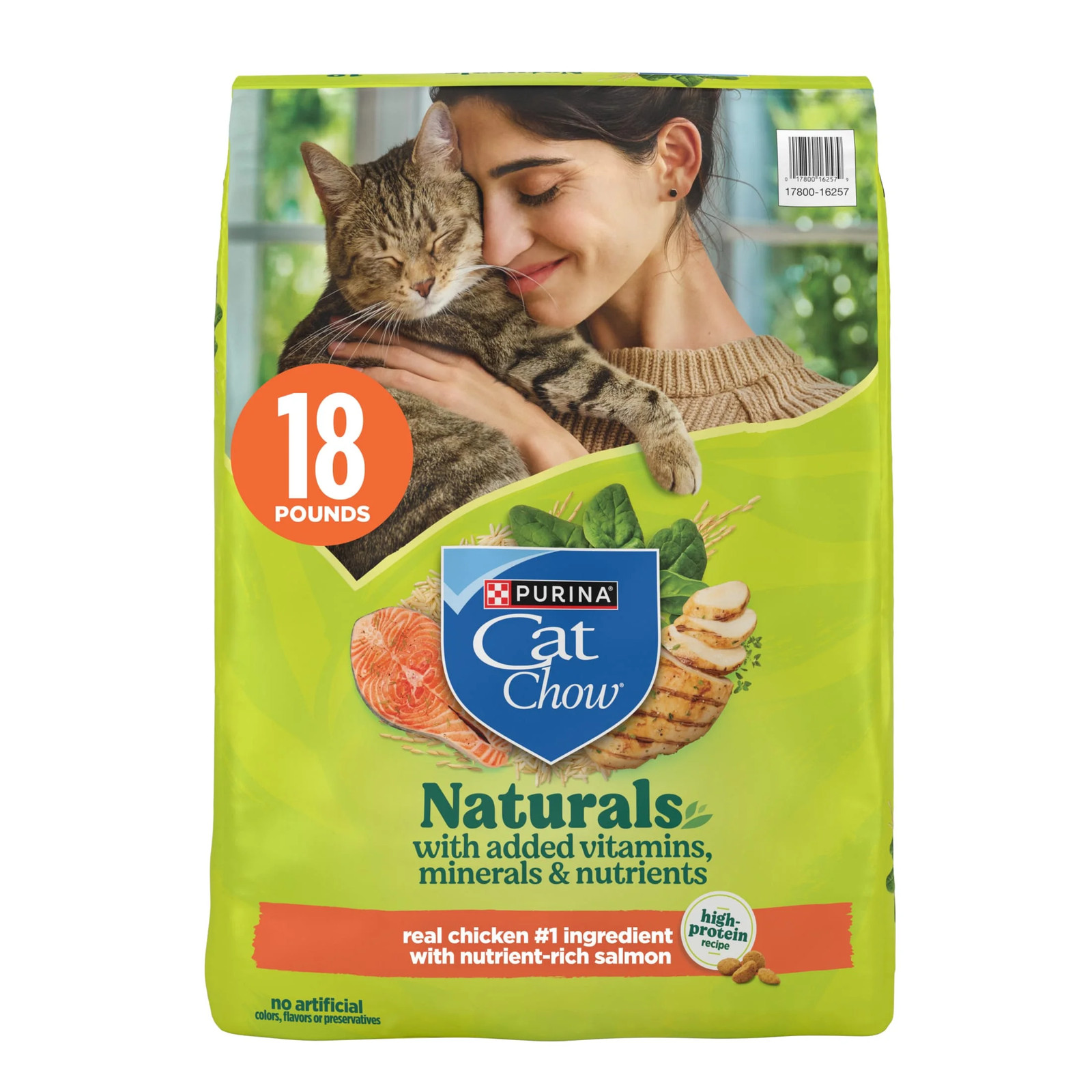 Purina Naturals Chicken Flavor Dry Cat Food, 18 Lb Bag