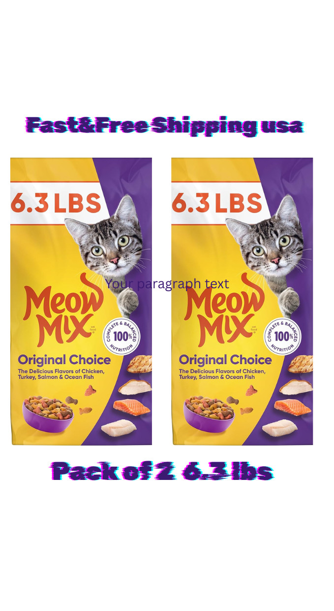 Meow Mix Original Choice Dry Cat Food, 6.3 Pound Bag