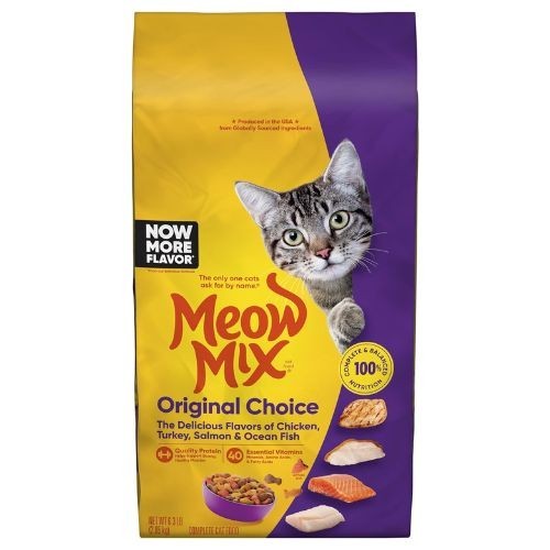 Meow Mix Original Choice Dry Cat Food, 6.3 Pound Bag