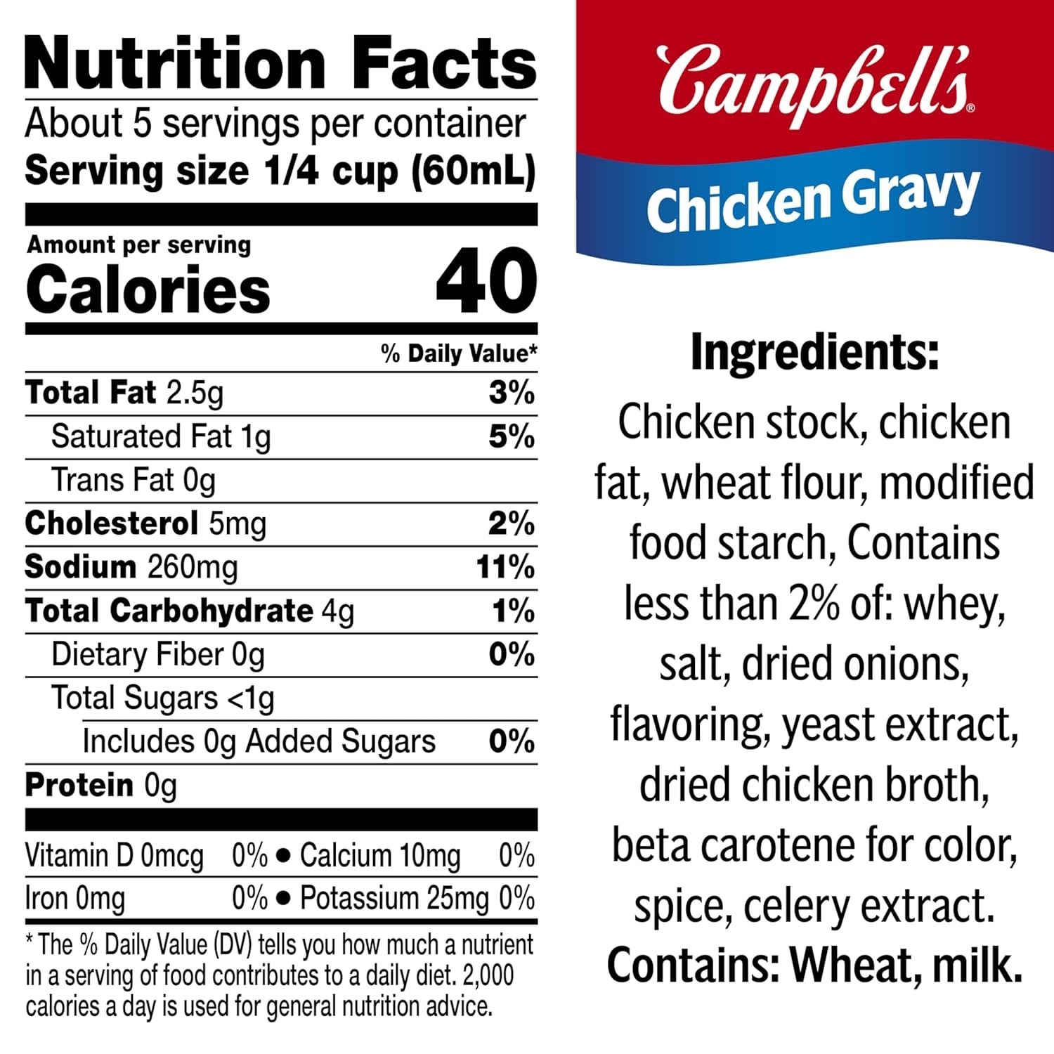 Savory Campbell’s Chicken Gravy – 12 Cans, 10.5 oz Each – No Artificial Flavors