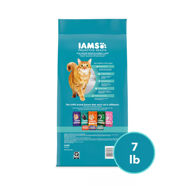 5 Pack IAMS™ Proactive Health Indoor Adult Dry Cat Food – Weight & Hairball Care