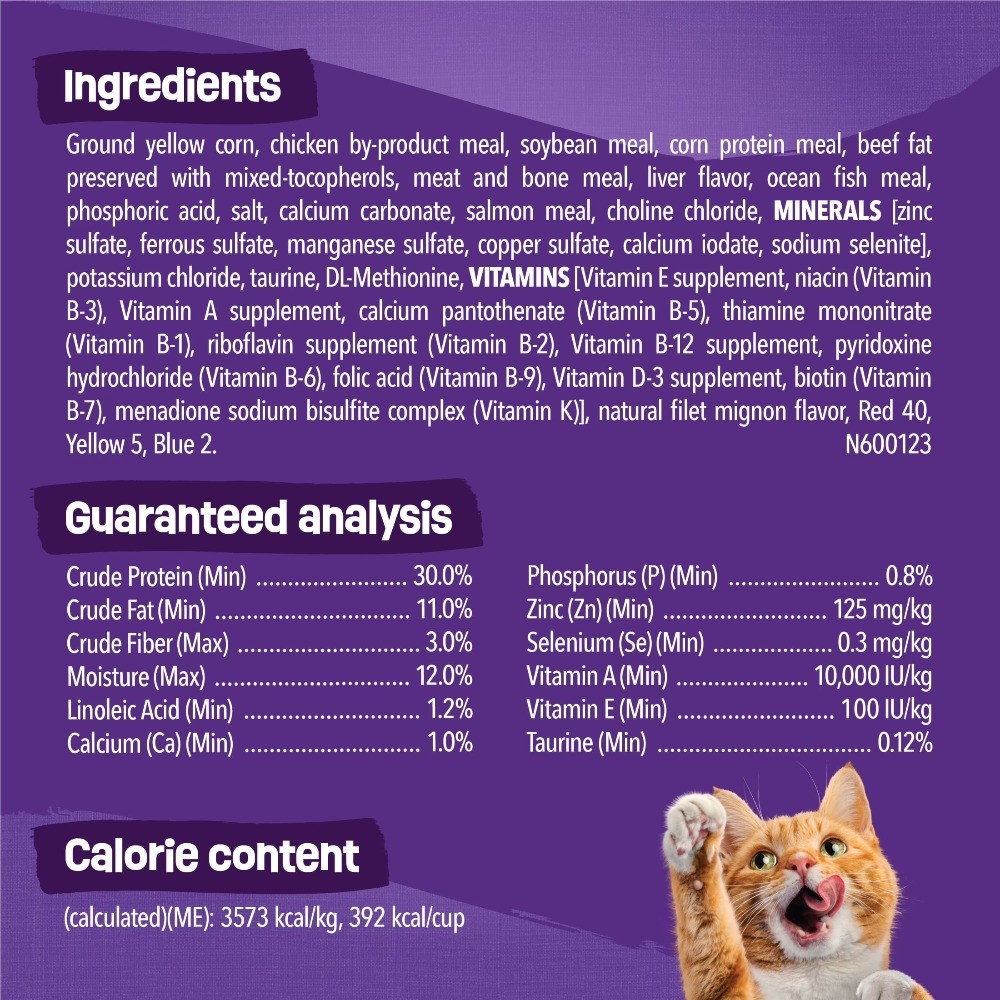 Surfin and Turfin Dry Cat Food Flavors of Chicken, Whitefish, Salmon
