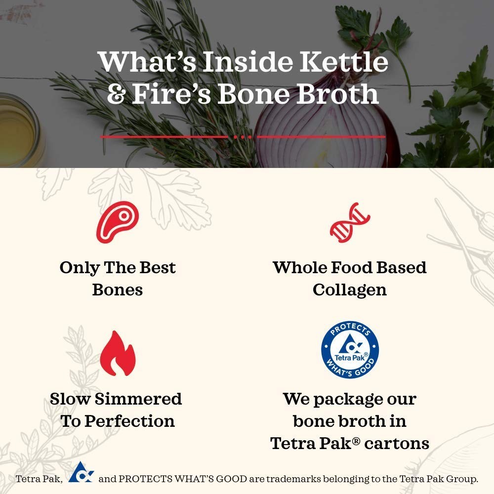 Chicken Bone Broth Soup Pack of 6 Keto Paleo Whole 30 Collagen Gluten Free 16.9